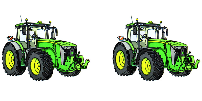 Motiv Kreslený traktor