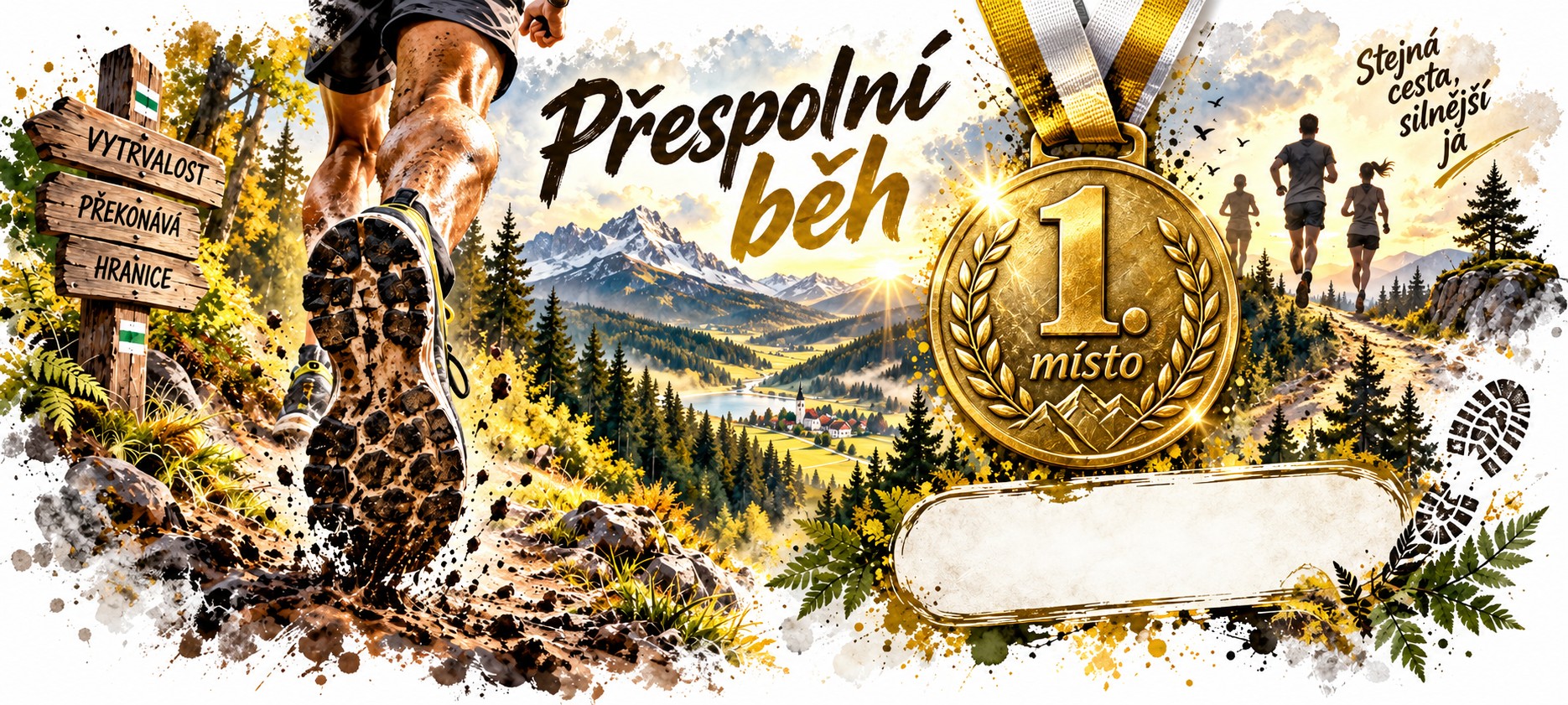 Motiv Přespolní běh - Cena za 1. místo