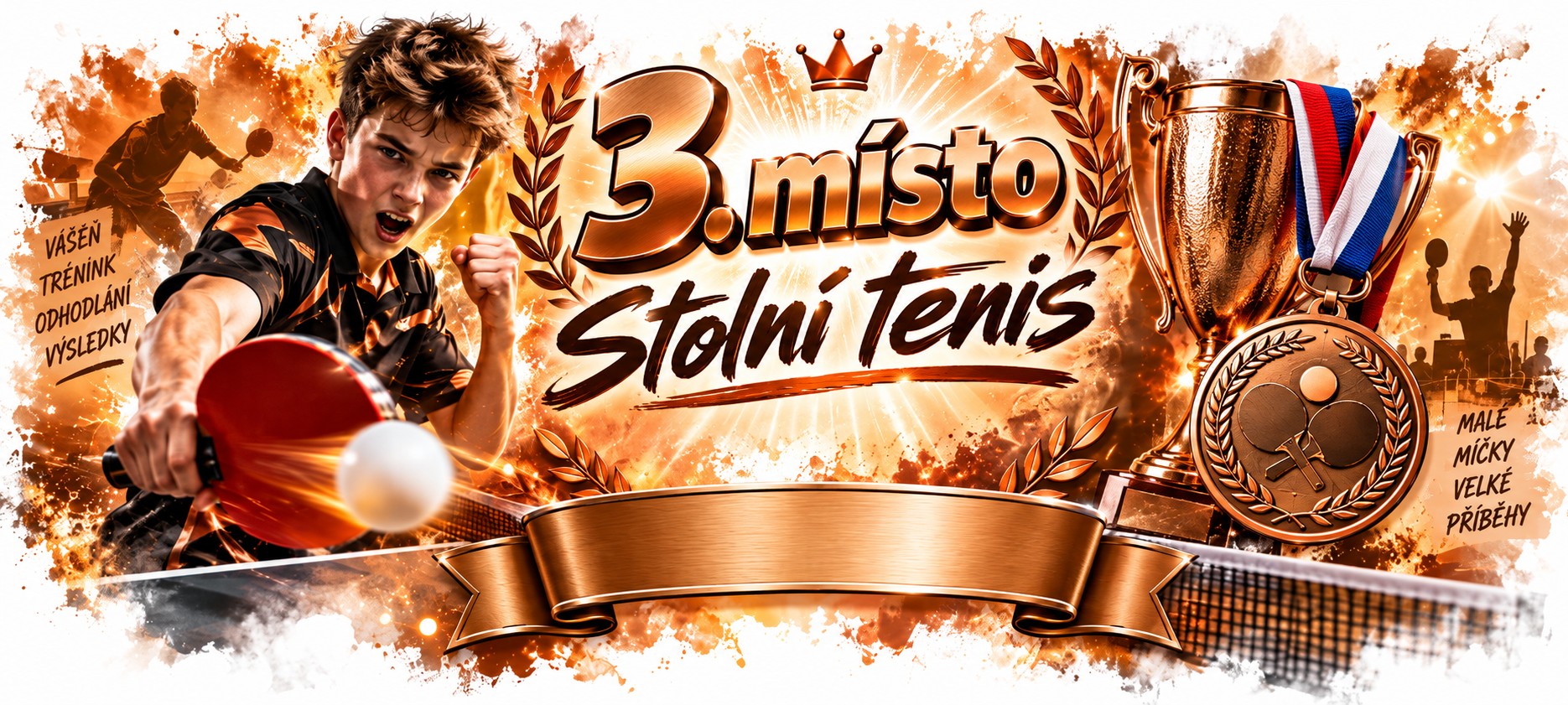 Motiv Stolní tenis - Cena za 3. místo