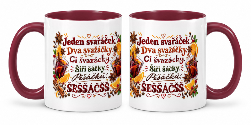 Náhled hrnku s motivem Jeden svařáček, dva svažáčky