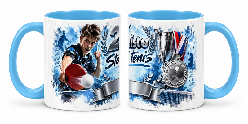 Náhled hrnku s motivem Stolní tenis - Cena za 2. místo